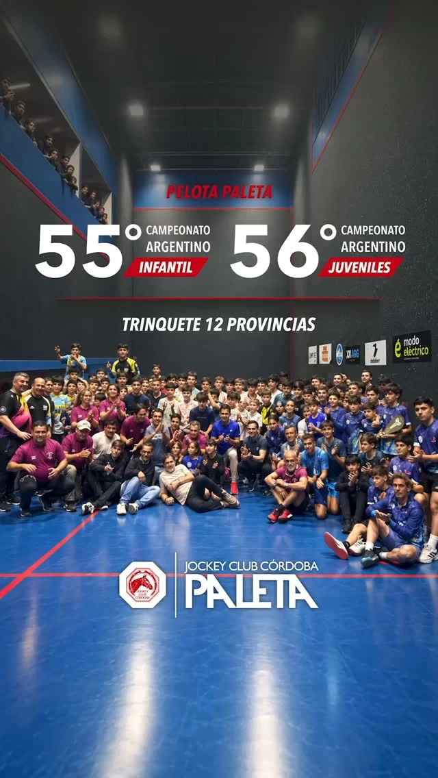 🏆 **55° Campeonato Argentino de Pelota Paleta – Infantiles y Juveniles de Trinquete**